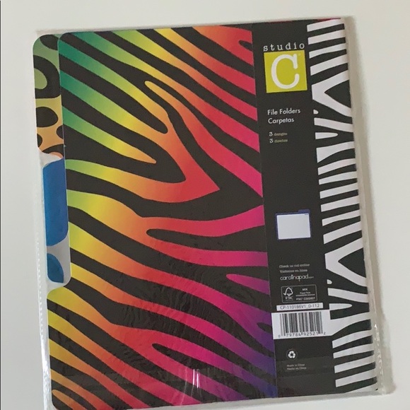 Carolina Pad 3pack File Folders with tabs lot of 4 - Picture 3 of 6